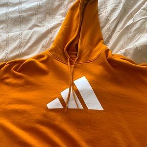 Orange Cropped Adidas Sweatshirt
